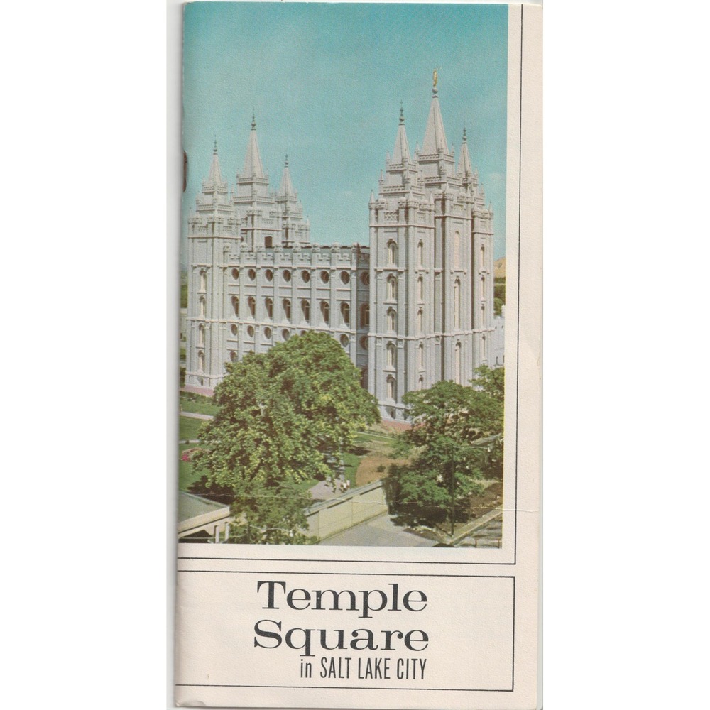 Vtg Temple Square Salt Lake City Utah Souvenir Booklet Bureau of Information LDS - Picture 1 of 3